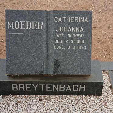 BREYTENBACH Catherina Johanna nee OLIVIER 1889-1973