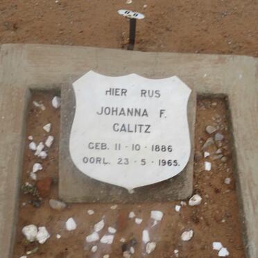 CALITZ Johanna F. 1886-1965