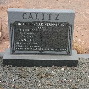 CALITZ Jan J.D. 1932-2001