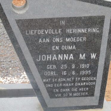 CLOETE Johannes Hendrik 1900-1964 &amp; Johanna M.W. 1910-1995