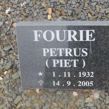 FOURIE Petrus 1932-2005