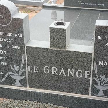 GRANGE Freddy, le 1924-1996 &amp; Martha Maria 1927-2003