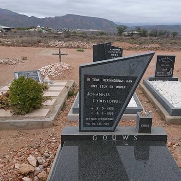 GOUWS Johannes Christoffel 1959-1999