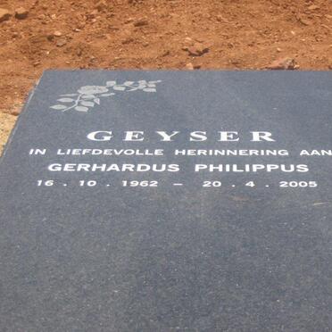 GEYSER Gerhardus Philippus 1962-2005