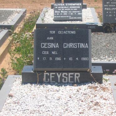 GEYSER Gesina Christina nee NEL 1916-1980