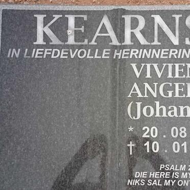 KEARNS Vivienne Angeline nee JOHANNES 1953-2006