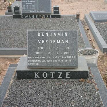 KOTZE Benjamin Vredeman 1919-1995