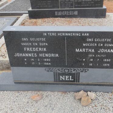 NEL Frederik Johannes Hendrik 1890-1964 &amp; Martha Johanna CALITZ 1890-1975