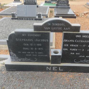 NEL Stephanus Jacobus 1910-1971 &amp; Johanna Catharina Susanna PUREN nee VISAGIE 1904-1980