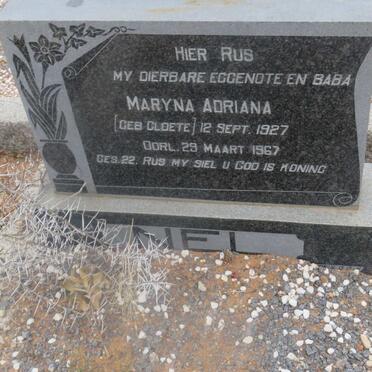 NEL Maryna Adriana nee CLOETE 1927-1967