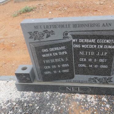 NEL Frederick J. 1895-1982 &amp; Nettie J.J.P. 1907-1980