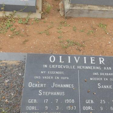 OLIVIER Ockert Johannes Stephanus 1908-1993 &amp; Sankie 1911-1997
