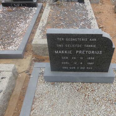 PRETORIUS Makkie 1898-1980