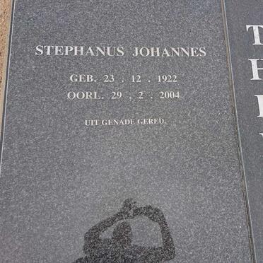 THERON Stephanus Johannes 1922-2004 &amp; Sophia Maria Cecilia 1926-2006