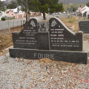 FOURIE Ockert Stefanus 1876-1963 &amp; Helena Maria VAN DEN BERG 1885-1973