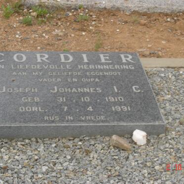 CORDIER Joseph Johannes I.C. 1910-1991