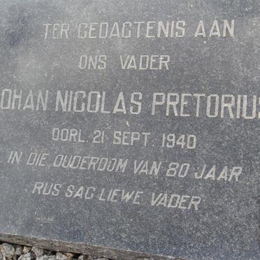 PRETORIUS Johan Nicolas -1940