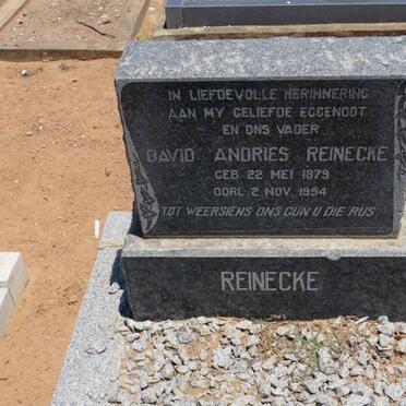 REINECKE David Andries 1879-1954