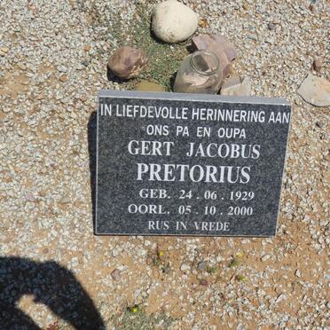 PRETORIUS Gert Jacobus 1929-2000