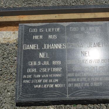 NEL Daniel Johannes 1899-1982 &amp; Gesina Jeanetta CALITZ 1904-1968