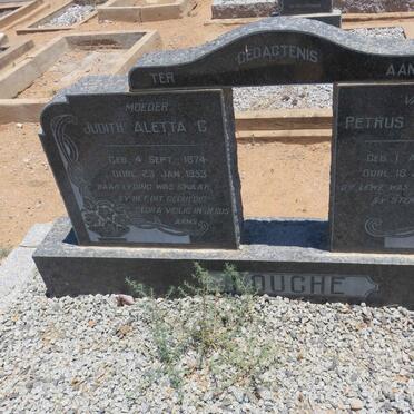 FOUCHE Petrus Abraham 1872-1956 &amp; Judith Aletta C. 1874-1953