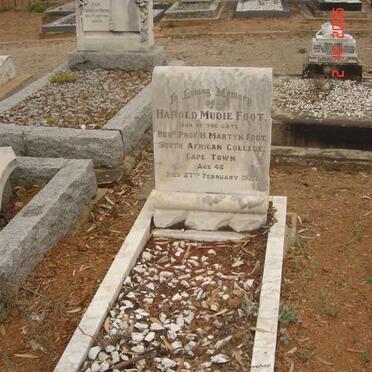 FOOT Harold Mudie  -1927