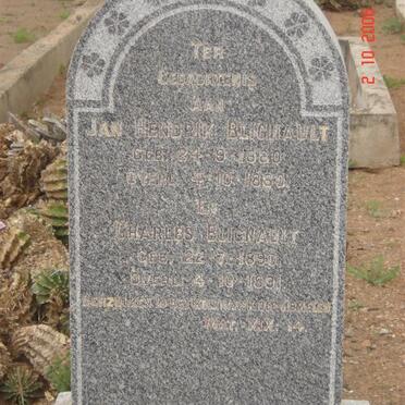 BLIGNAULT Jan Hendrik 1880-1882 :: BLIGNAULT Charles 1890-1891