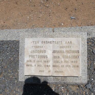 PRETORIUS Jacobus 1857-1946 &amp; Johanna STASSEN 1860-1938