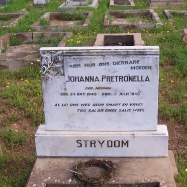 STRYDOM Johanna Petronella nee MEIRING 1849-1940