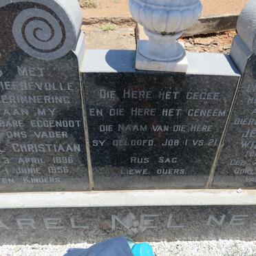 NEL Carel Christiaan 1896-1956 &amp; Jeanetta Wilhelmina CLOETE 1899-1970