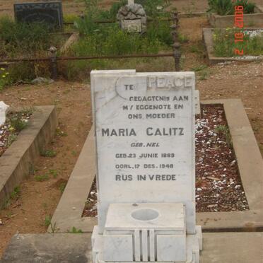 CALITZ Maria nee NEL 1889-1948