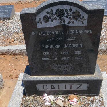 CALITZ Frederik Jacobus 1880-1959