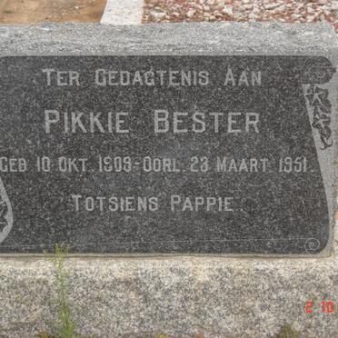 BESTER Pikkie 1909-1951