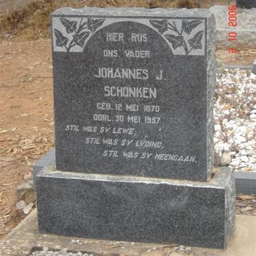 SCHONKEN Johannes J. 1870-1957