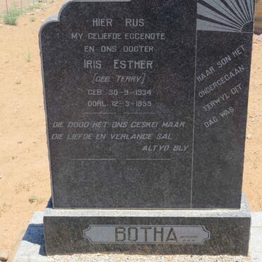 BOTHA Iris Esther nee TERRY 1934-1959