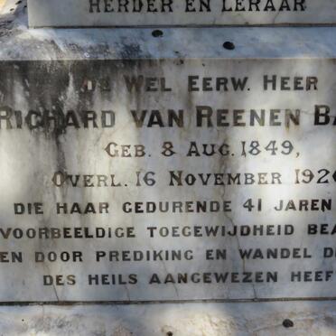 BARRY Richard van Reenen 1849-1920