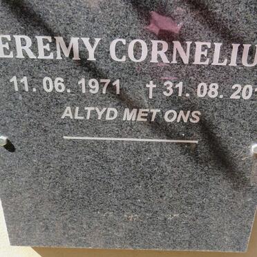 CORNELIUS Jeremy 1971-2016