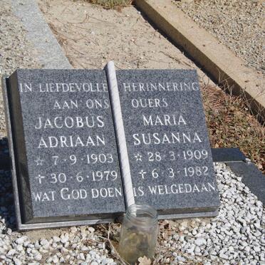 ? Jacobus Adriaan 1903-1979 &amp; Maria Susanna 1909-1982