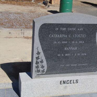 CONRADIE Elsie Maria Cecilia nee ENGELS 1887-1960 :: ENGELS Catharina C. 1888-1964 :: ENGELS Hannah 1897-1976