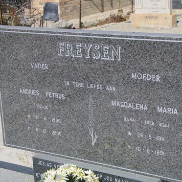 FREYSEN Andries Petrus 1909-2005 &amp; Magdalena Maria HUGO 1911-1991