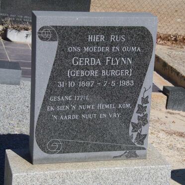 FLYNN Gerda nee BURGER 1897-1983