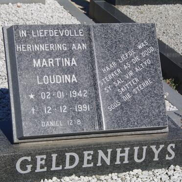 GELDENHUYS Martina Loudina 1942-1991