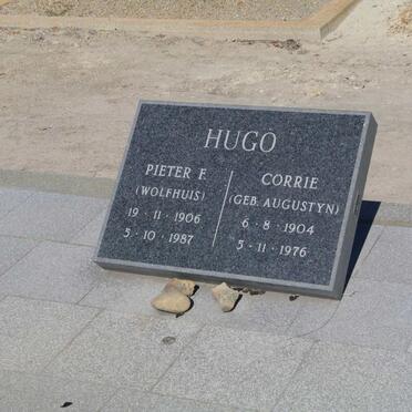 HUGO Pieter F. 1906-1987 &amp; Corrie AUGUSTYN 1904-1976