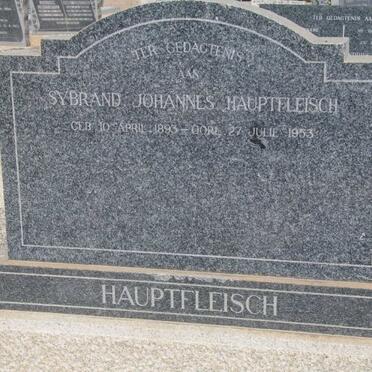 HAUPFLEISCH Sybrand Johannes 1893-1953