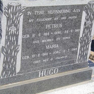 HUGO Petrus 1914-1962 &amp; Maria 1914-1989