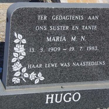 HUGO Maria M.N. 1909-1983