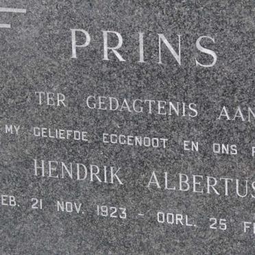 PRINS Hendrik Albertus 1923-1971