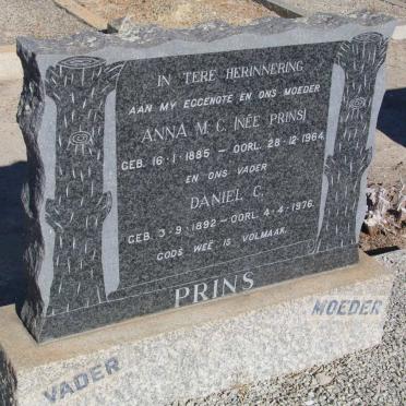 PRINS Daniel C. 1892-1976 &amp; Anna M.C. PRINS 1885-1964