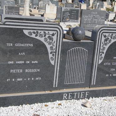 RETIEF Pieter Rossouw 1885-1973 &amp; Anna Gloudina Francina LAUBSCHER 1885-1973