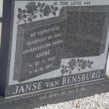 RENSBURG Andre, Janse van 1942-1977